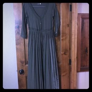 Sage green maxi dress